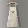Women's Waterproof PVC Apron with Cooking Sleeves - Oil-Proof, Customizable, Half-Length Waist Design