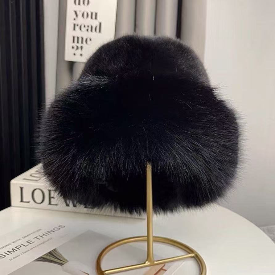 Новая высококачественная плюшевая шапка для большого обхвата головы, зимняя теплая пушистая шапка