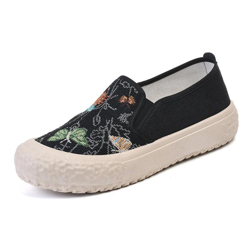 Весенние и осенние женские туфли с неглубоким горлом, дышащие, с одной педалью, рыбацкие туфли, плоская подошва, модные, универсальные, повседневные, парусиновые туфли