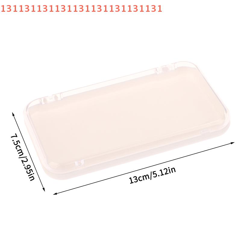 Rectangle Storage Box for False Nails Display, Salon Essentials with Lid Plastic Clear Jewelry Box, Press-on Nail Storage Case