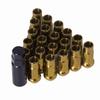 20pcs M12x1.25 Metal Wheel Lug Nuts Universal Car Accessories Replacement for Mitsubishi Gold