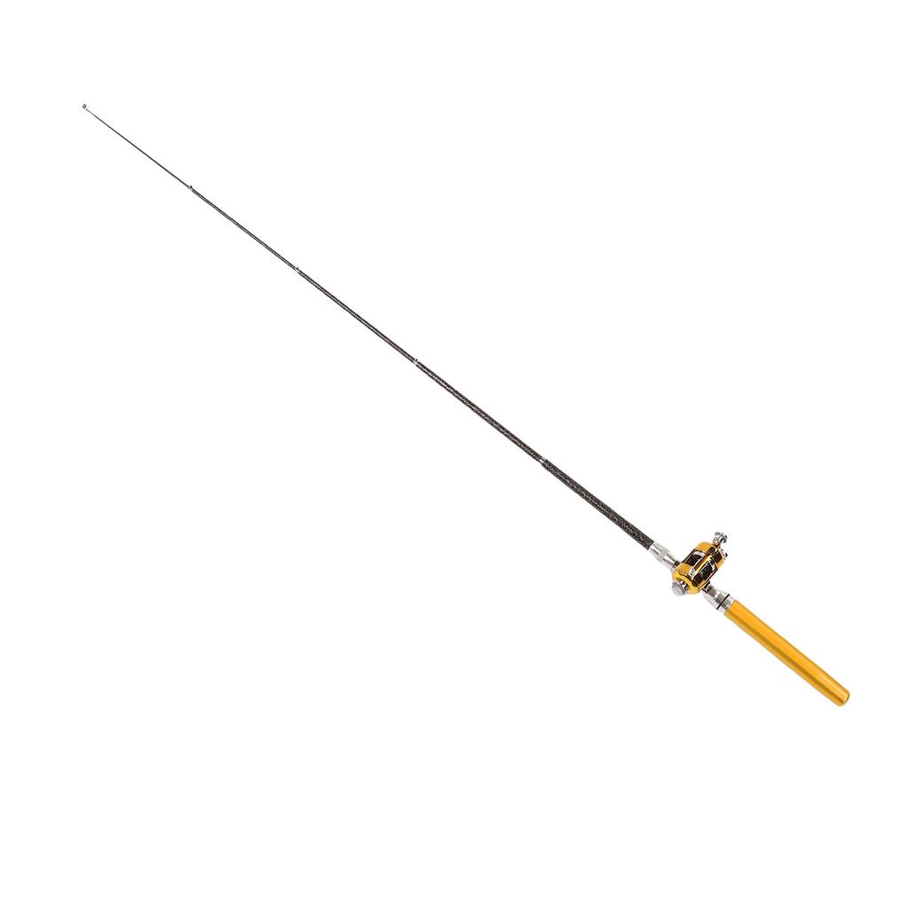 Miniature Pen Fishing Rod Portable Size Fishing Pole with Reel Wheel for Outdoor