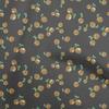 Cotton Flex Gray Fabric Fruits Cherry Dress Material Fabric Print Fabric By The Yard 40 Inch
