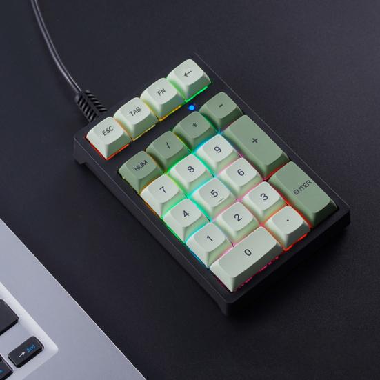 Проводная USB внешняя цифровая клавиатура Механическая клавиатура с 21 клавишей и цветной подсветкой Ноутбук Компьютер Аксессуары для ноутбуков Промышленные Финансовые