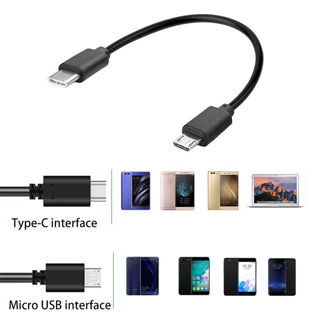 1 шт. зарядное устройство Type C на Micro USB плетеный шнур поддержка зарядки синхронизации данных ноутбука сотового телефона зарядные аксессуары
