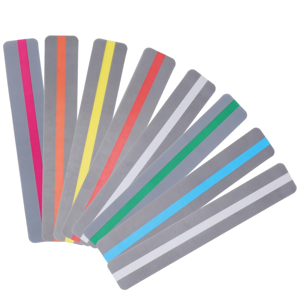 8 шт. полоски для чтения с направляющей подсветкой цветные накладки закладки пластиковый инструмент маленький