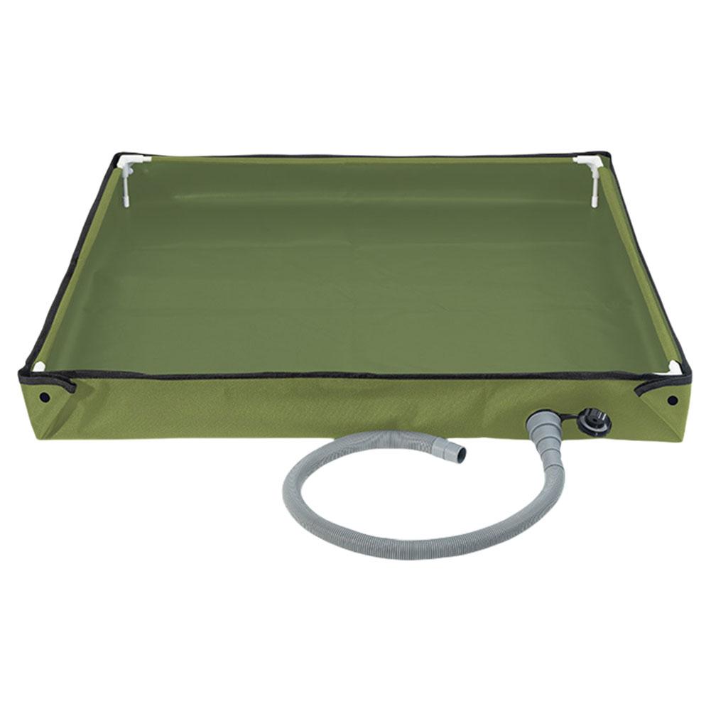 Camping Shower Base with Drain Hose Camping Shower Tent Floor Base Outdoor Tent Shower Tray for RV Outdoor Camping Shower