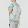 Nike Logo Casual Solid Color Zipper Fabric Backpack Medium Unisex Backpacks Light-Bone Black DN3592072