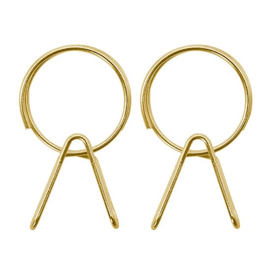 1/2 шт. Зажим для ключей из нержавеющей стали, конструкция зажима, легкая установка, разъемное кольцо