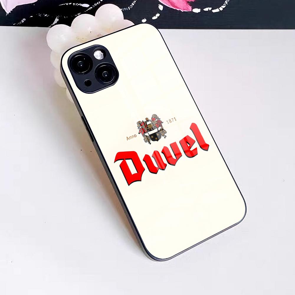 Чехол для телефона Duvel Beer для iPhone 17 Pro Max 16 15 14 Pro Max 13 11 X Xs Xr 8 7Plus Стеклянная крышка