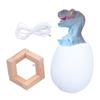 Touch Pat Sensor Night Light Dinosaur Egg Shape Bedside Lamp Lighting Toy USB Charging3 Colors