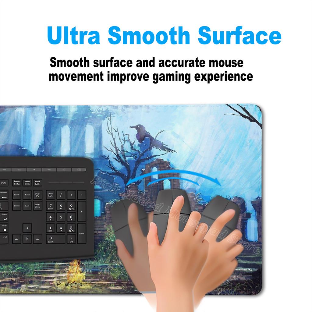 Gamer Large Mouse Pad Dark Souls XXL MousePad Keyboard pad Anti-slip Laptop Office Mouse Mat PC Cabinet Pads Desk Accessories