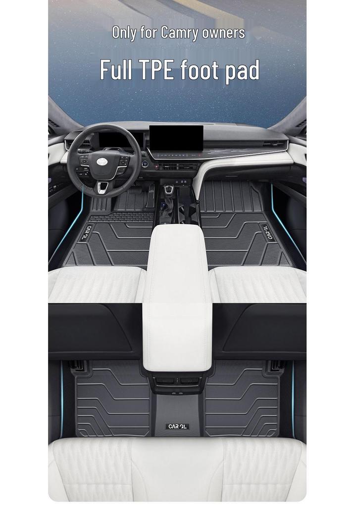 2025 Toyota Camry Девятого Поколения Коврики для Пола из ТПЭ - Полное Покрытие, Подходят для Восьмого Поколения, Набор из 24 Штук