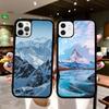 Чехол для телефона Snow Mountain, силиконовый чехол из ПК+ТПУ для iPhone 11 12 13 Pro Max 8 7 6 Plus X SE XR, твердые чехлы