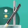Handy Pen Light USB Rechargeable Mini Clip Pocket-sized First Aid Work Light Inspection Stainless Steel Doctor Nurse Use Letterable LED Penlight