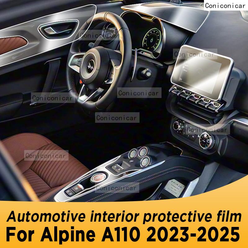 For Alpine A110 -2025 Panel Navigation Automotive Interior Screen TPU Protective Film Anti-Scratch Accessories