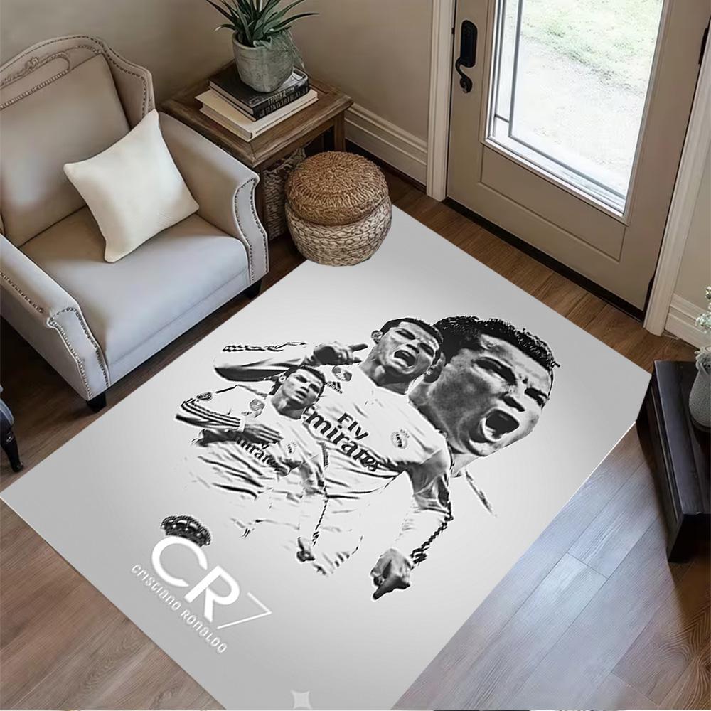 Ronaldo Juventus Action Floor Mat Design for Playrooms Living Rooms Entryway Study room Anti-slip Rug Decorate Offices Wedding Party Gift