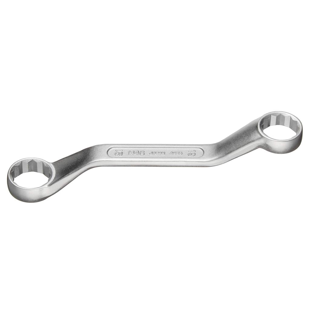 TONE Short Box Wrench Width Across Flats 19 X 21mm (45°) M46-1921