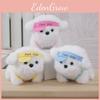 Charming Plush Soft Dog Doll Keychain Lovely Bag Charm For Kids And Adults