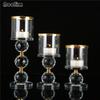 Crystal Glass Candle Holders – Elegant Candlestick for Living Room & Dining Table Decor