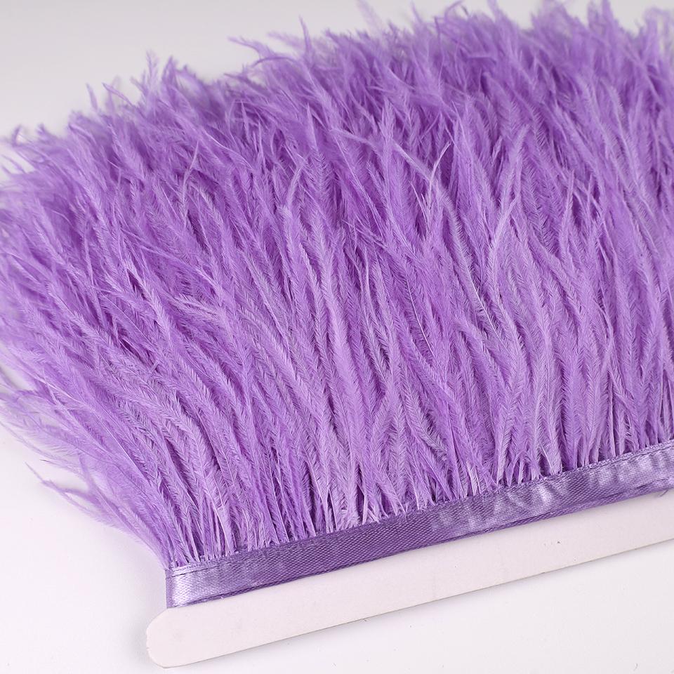 Отделка из перьев страуса 13-18 см, перья на кромке ленты, для DIY, свадебного шитья, украшения платья, поделок, аксессуаров