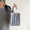 Striped Messenger Bag Cartoon Lunch Bag Fashion Hand Bags  Picnic
