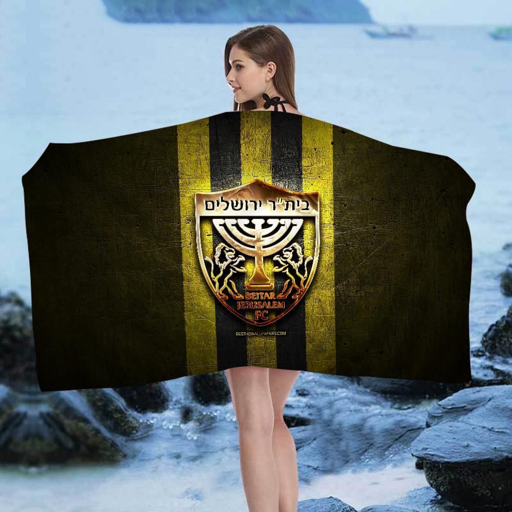 B-Beitar J-Jerusalem F-FC Пляжное полотенце Мультяшное Милое Летнее Детское Большое Банное полотенце Микрофибра Впитывающее для Плавания Путешествий
