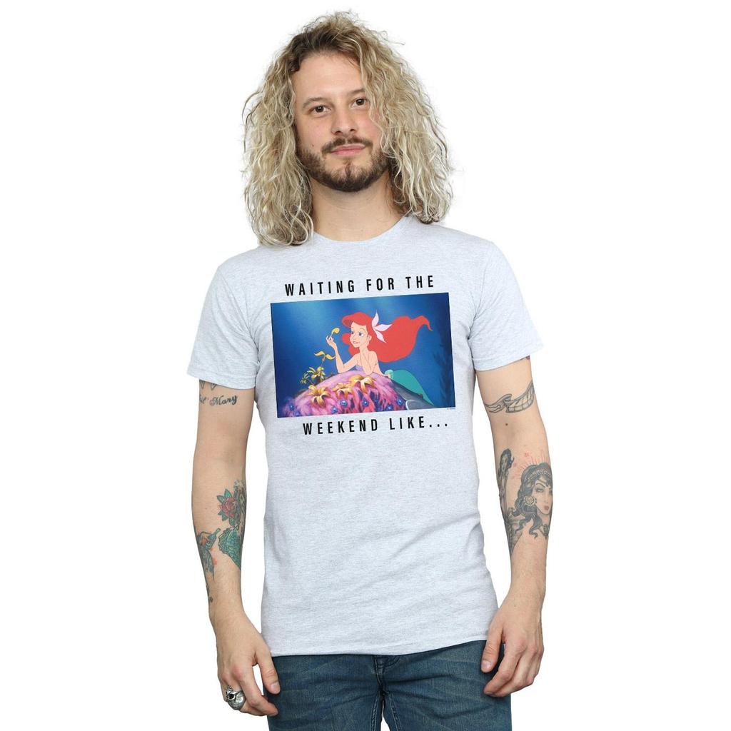 Disney Princess Mens Ariel Waiting For The Weekend T-Shirt