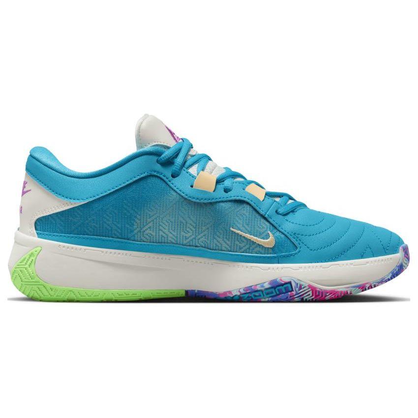 Кроссовки Zoom Freak 5 Греция x Nike Нигерия Унисекс Синий Сине-Молния Изумрудный-Rise DX4985-400