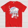 Christmas Robot Cotton Summer Casual Cool Loose T-Shirt