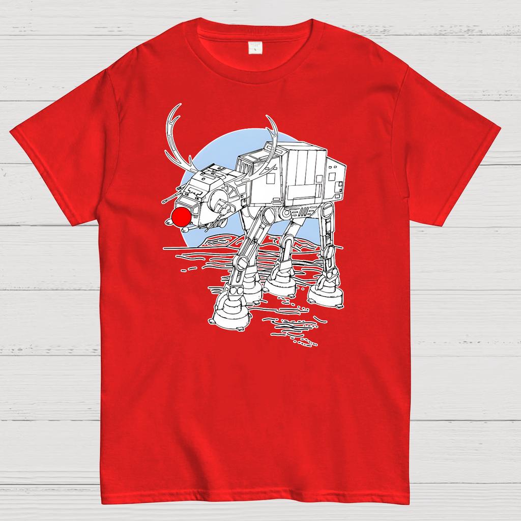 Christmas Robot Cotton Summer Casual Cool Loose T-Shirt