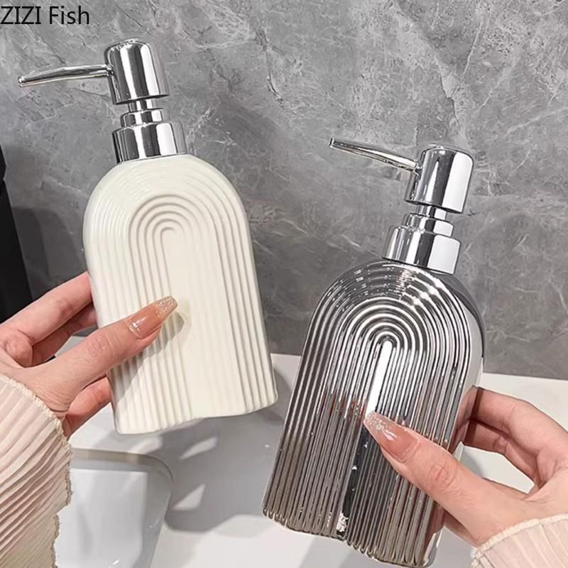 Креативный керамический дезинфицирующий флакон для рук, дозатор мыла, гель для душа, флакон лосьона, роскошные бытовые аксессуары для ванной комнаты