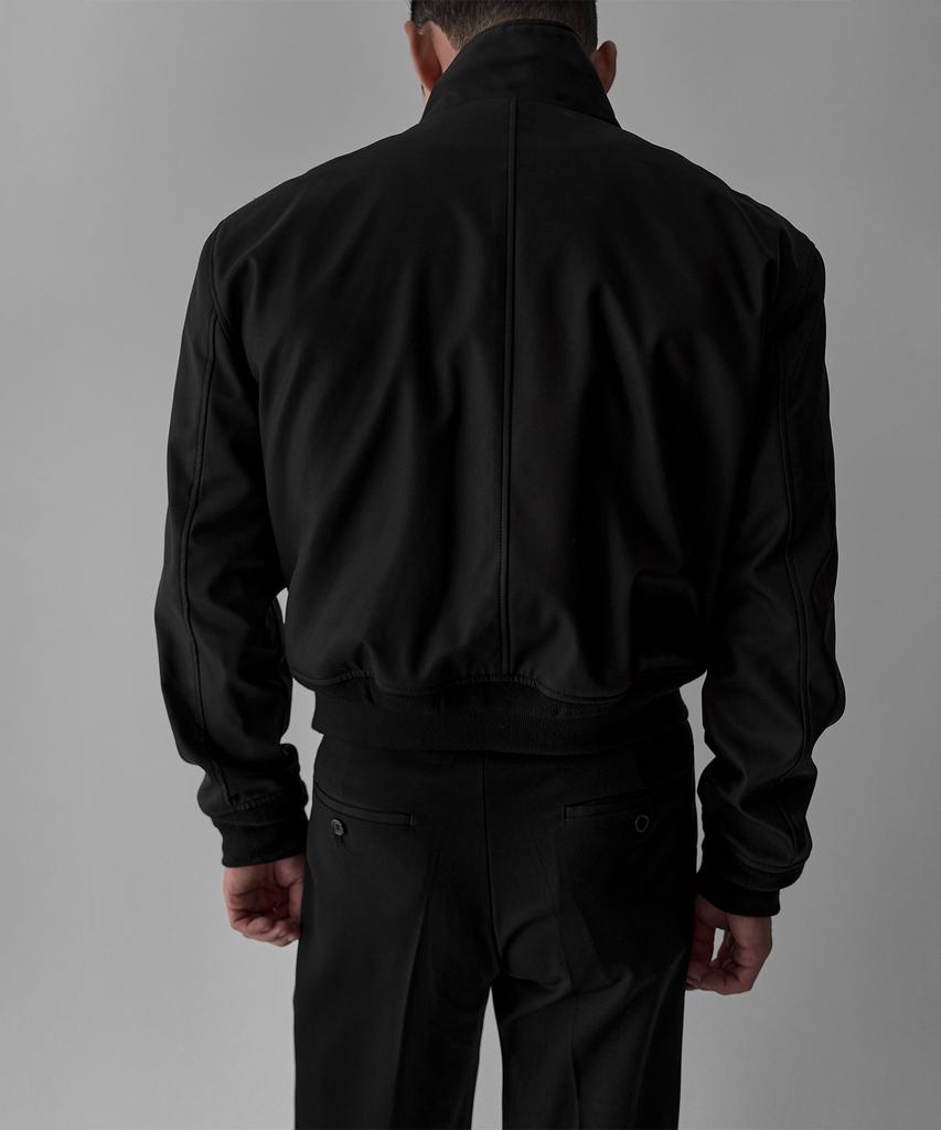 BOWLOW PRODUCT Overlap High-Neck Jacket [Black]