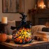Warm Soft Light Desktop Lamp Wizard Silhouette Decorative Ornament Halloween Decor  Indoor Space