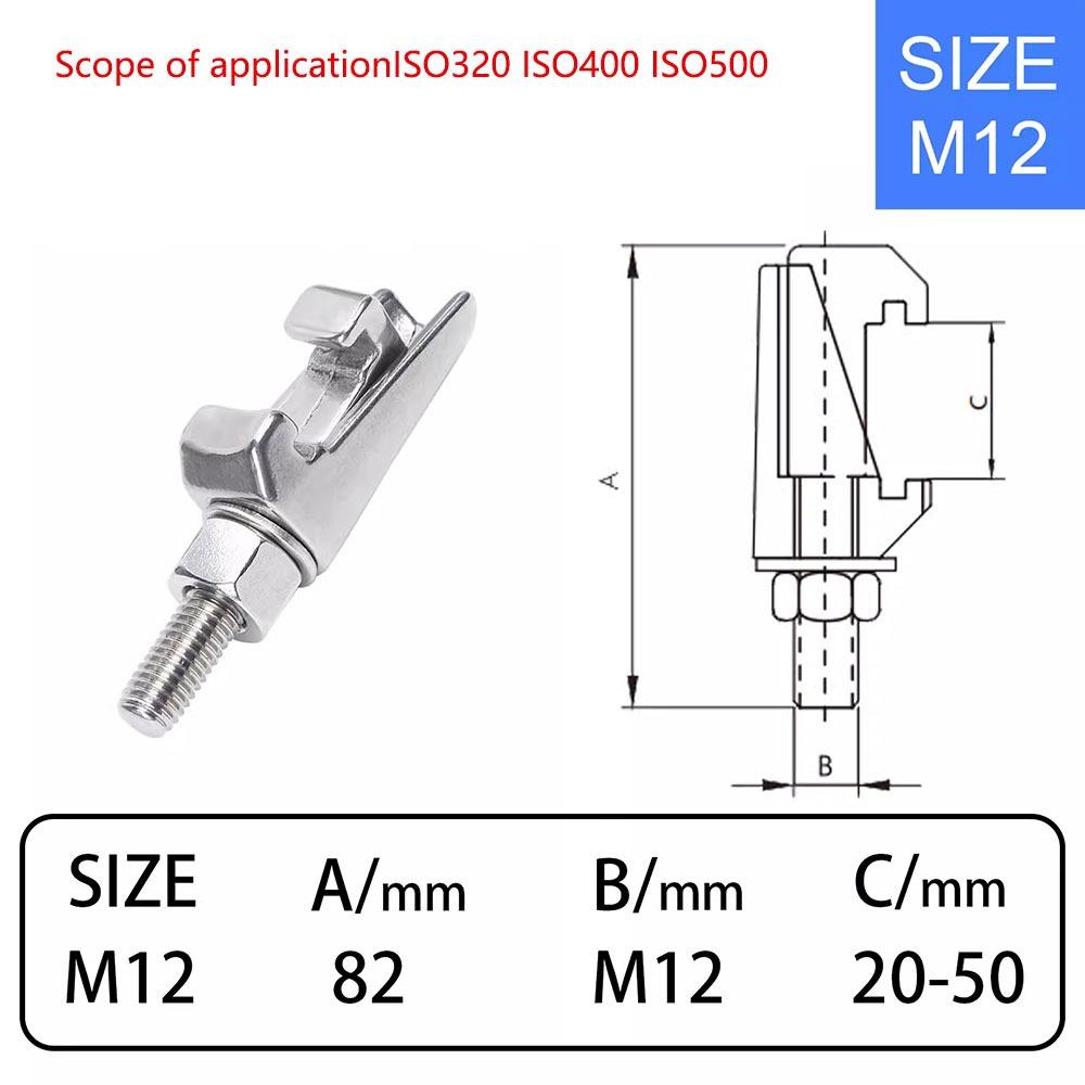 1 шт. M8 M10 M12 ISO зажим с двойным когтем ISO-K фланцы MF фланцы вакуумный фланцевый зажим Быстрое крепление Нержавеющая сталь 304