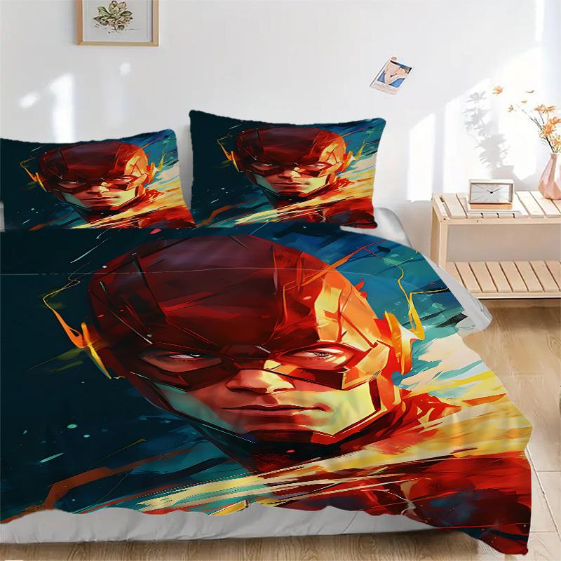 3pcs Flash Speed Bedding Set, Soft Polyester Duvet Cover and Pillowcases Machine Washable Seasons all suitable & Guest Room Decor320