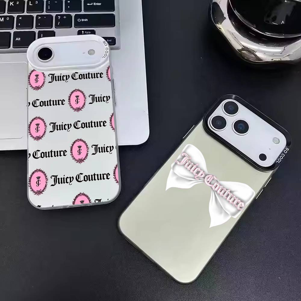 Чехол для телефона Juicy Couture Цвет Серебряная Ракушка Для IPhone 17 16 15 14 13 12 11 Pro Max Plus