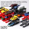 Kicarmod 1/64 Литая Модель Автомобиля Ручная Сборка 3D Парковочного Здания Многоуровневая Конструкция С Свободной Комбинацией Дисплей Автомобиля