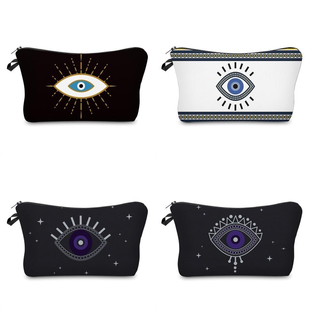 New Cross-border Printed Devil Eye Clutch Bag Ladies Multi-functional Travel Organizer