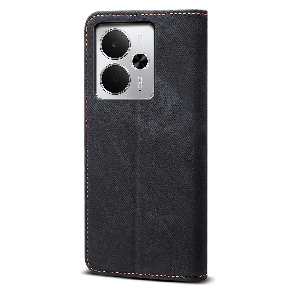 Для Xiaomi Redmi Note 15 Pro 5G (Глобальный) Чехол с блокировкой RFID из углеродного волокна и кожи для задней панели телефона