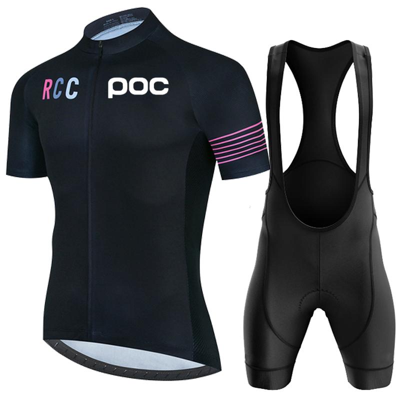 Rcc Poc Cycling Jersey Set Zomer Heren Fietskleding Mountainbike Kleding Mtb Fiets Rijkleding Fietspak 003