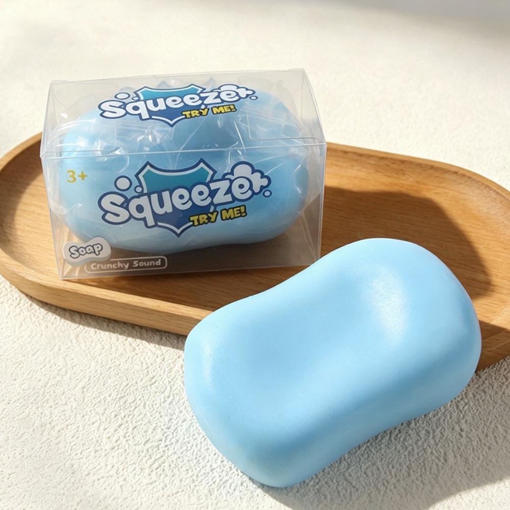 Finger Relax Soap Ball Squishy Handmade Crunchy Fidget Toy Building Block Squishy Adult Kids