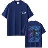 Ado 2026 Spring summer Fashion  Tshirt Men Women pure cotton Print TShirt Y2k Japanese Style Short Sleeve Top Streetwear Unisex