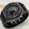 Casio Мужские часы с ЖК-дисплеем и аналоговой индикацией, серия 44 мм, черные, GA-2100-1A1(Watch3--)