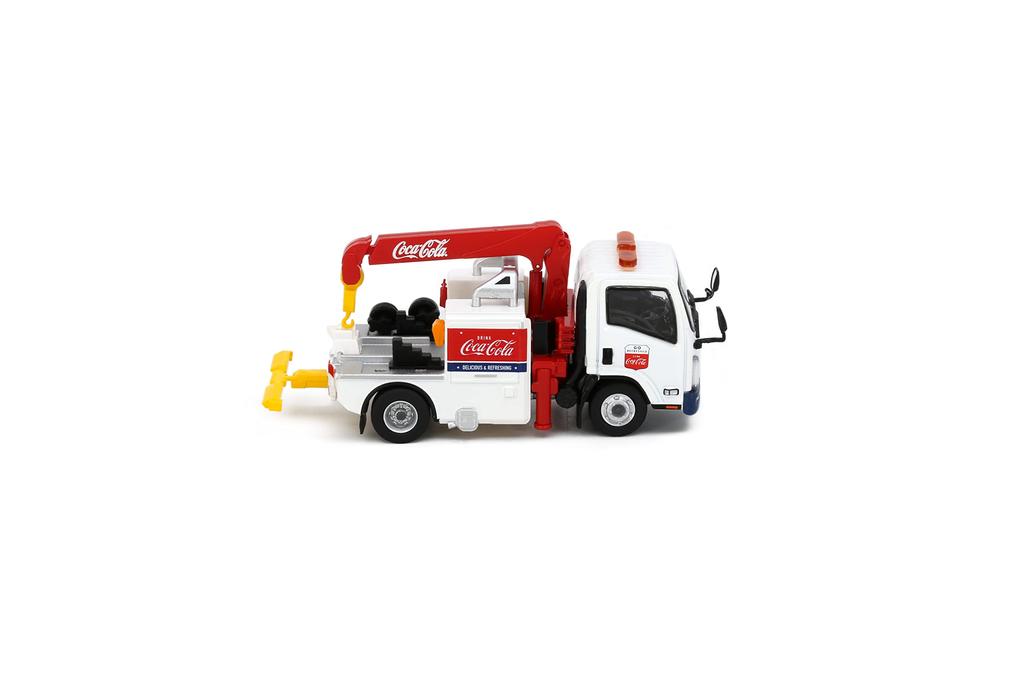 Модель эвакуатора Isuzu N Series в масштабе Tiny City, литая, 1/64, Coca-Cola