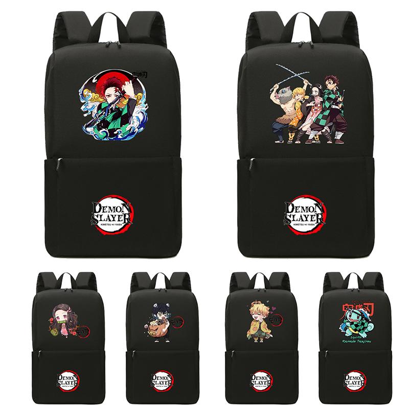 Рюкзак в стиле аниме «Убийца демонов» Nezuko Kawaii, школьная сумка с героями мультфильмов, большая вместимость, манга для путешествий, повседневная сумка для книг для девочек для взрослых