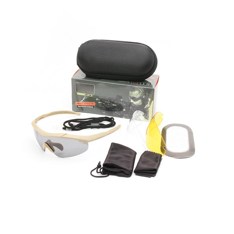 511Tactical Glasses Real Person CS Outdoor Sports Special Forces Field Anti-Explosion Impact-Resistant Three-Lens Tactical Glasses