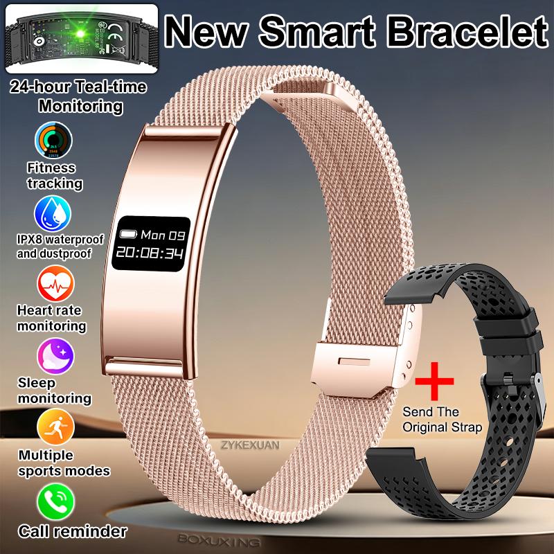 New Smart Bracelet Men Fitness Tracker IPX8 Waterproof Heart Rate Sleep Monitor Outdoors Sports Smartwatch Band For Android IOS
