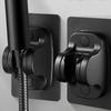 Black/Silver Universal Shower Head Holder No Drill Showerhead Bracket Adjustable Wall Mounted Holder for Bathroom Accessories