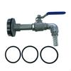 Ball Valve Barrel Hose Fitting Rustproof Durable Tank Faucet Adapter Plumbing Fittings for